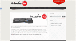 Desktop Screenshot of mrleatherfix.com.au