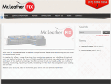 Tablet Screenshot of mrleatherfix.com.au